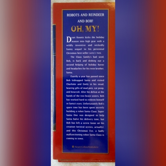 KIDS HARD COVER BOOK (ROBOT SANTA) NEW! - Picture 2 of 3